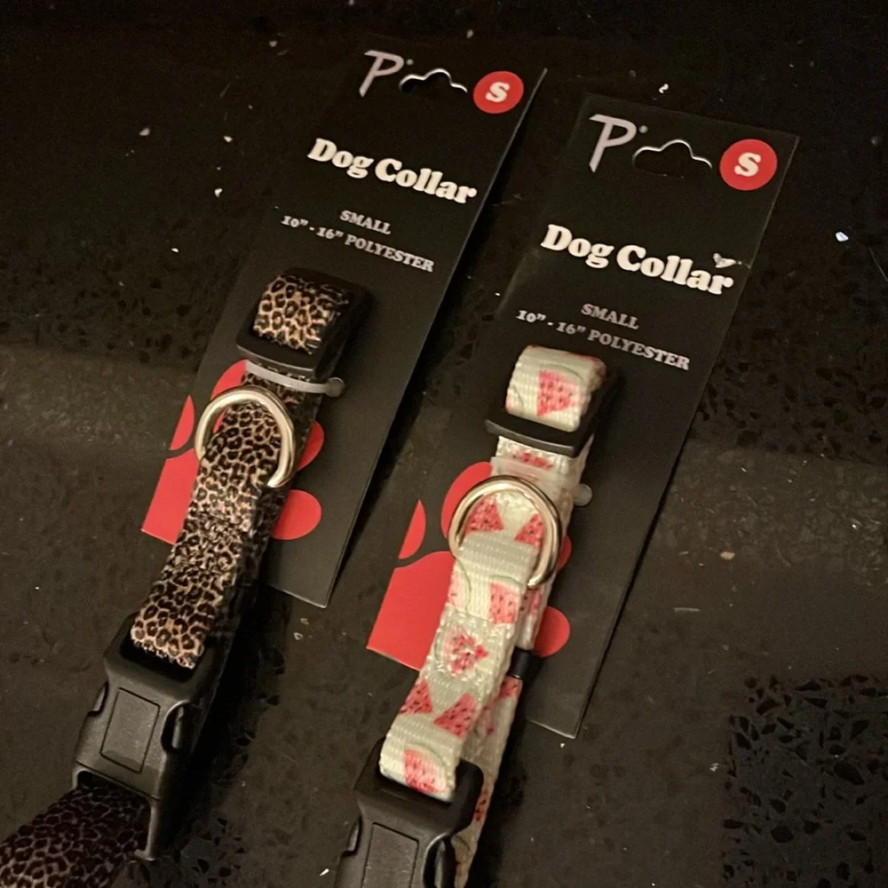 Adorable dog‎ collars! NEW x 2!